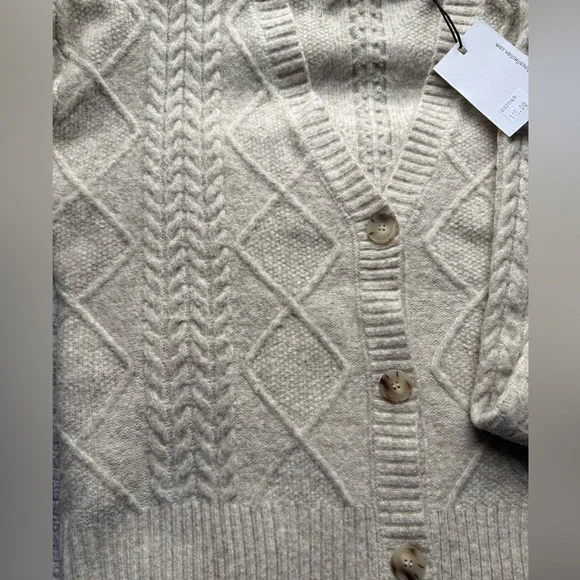 NWT Greylin Cable Knit Cardigan - Small - Picture 3 of 7